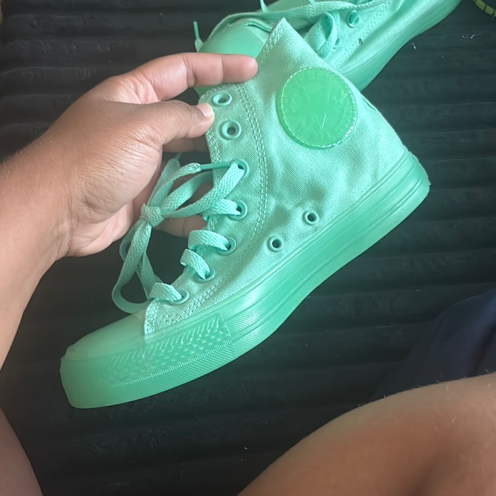 Converse Mint Green High-Top Sneakers